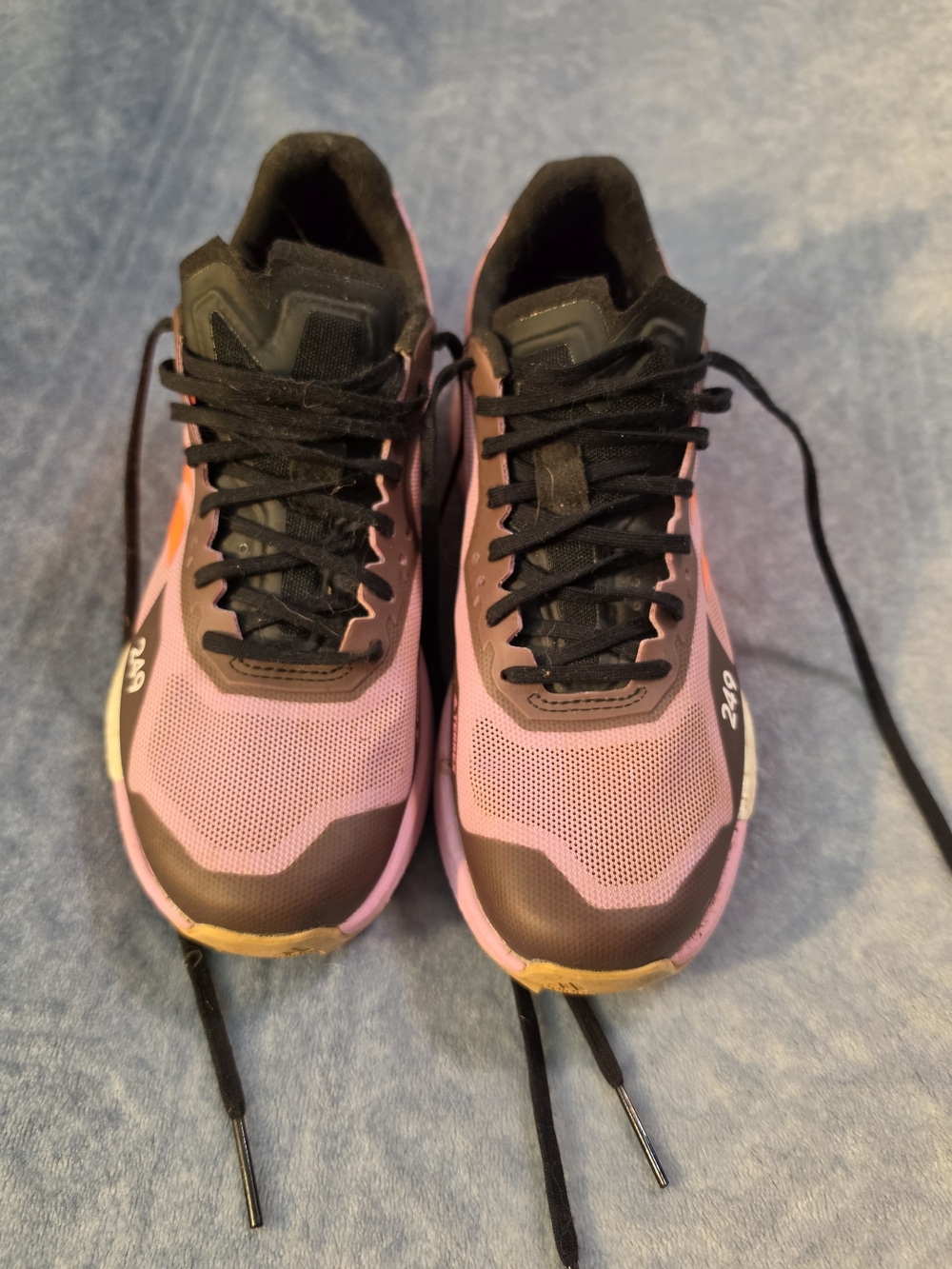 adidas Pink and Black Mesh Running Shoes